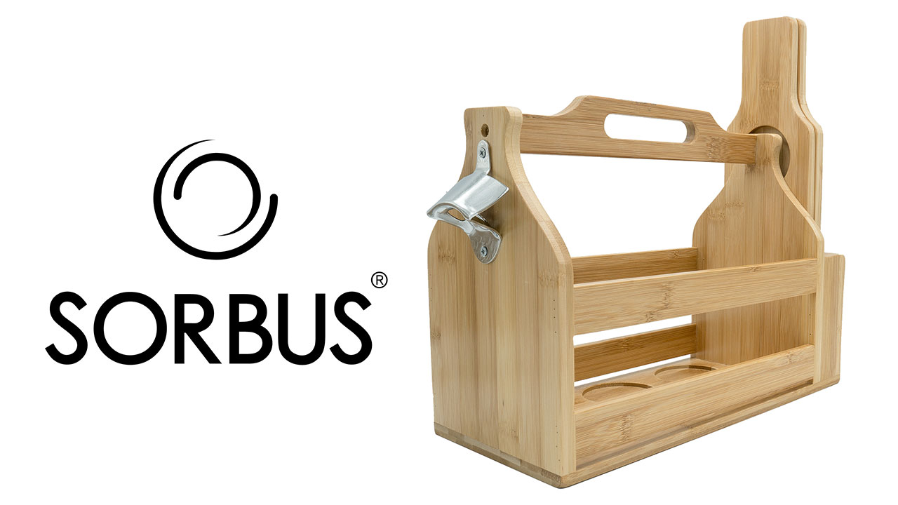 Amazon.com: Sorbus Wooden Bottle Caddy with Opener & Sampler